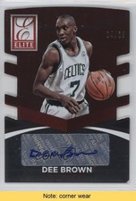 2014 Donruss Elite Status Signatures Bronze Die-Cut 4/25 Dee Brown Auto READ 5u8