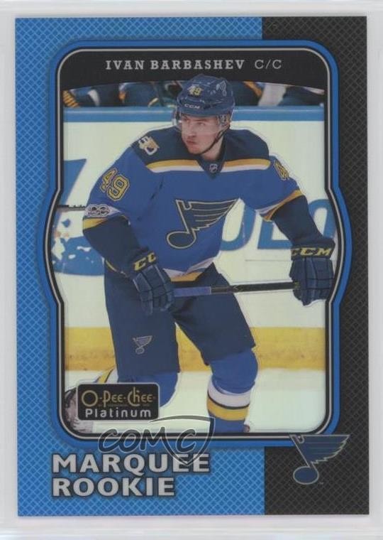 2017 O-Pee-Chee Platinum Retro Blue Rainbow 17/149 Ivan Barbashev Rookie RC a2k