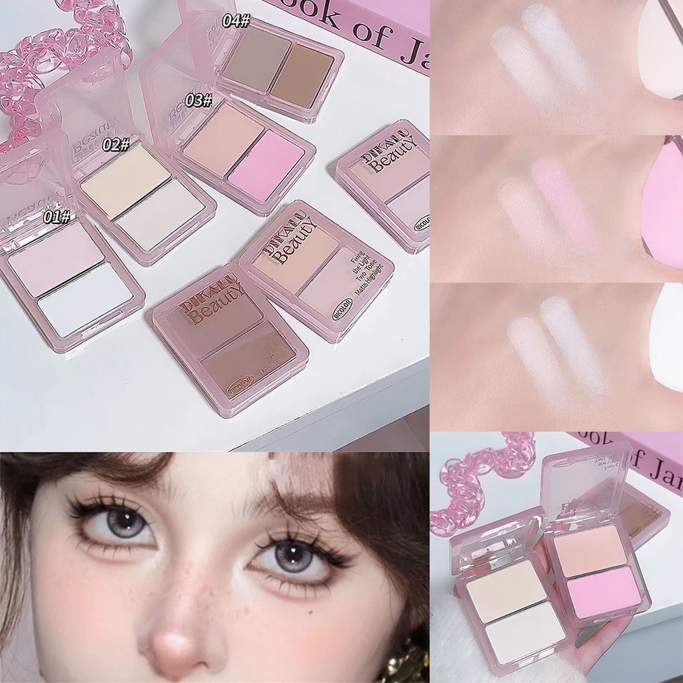 Skin Brighten Matte Face Contouring Highlight Powder Contour Glow Makeup Beauty。 - Image 4 of 4