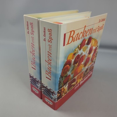 2x Dr. Oetker Backen Mit Spaß Mit Backschule Rezeptordner Backbuch Konvolut