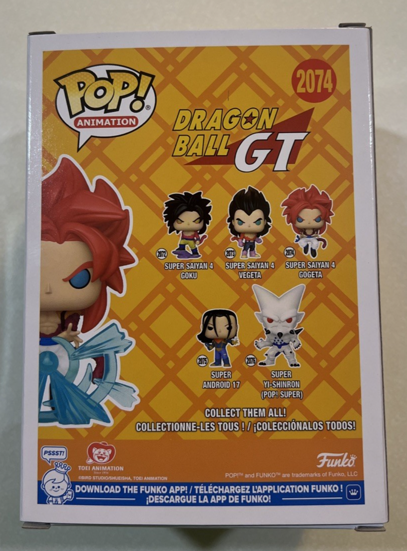 NEW 2025 Funko Pop! #2074 Vinyl: Dragon Ball - Super Saiyan 4