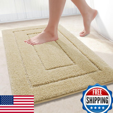 Buganda Bathroom Rugs, 30" x 20", Soft and Absorbent Microfiber Bath Rugs, Non-S