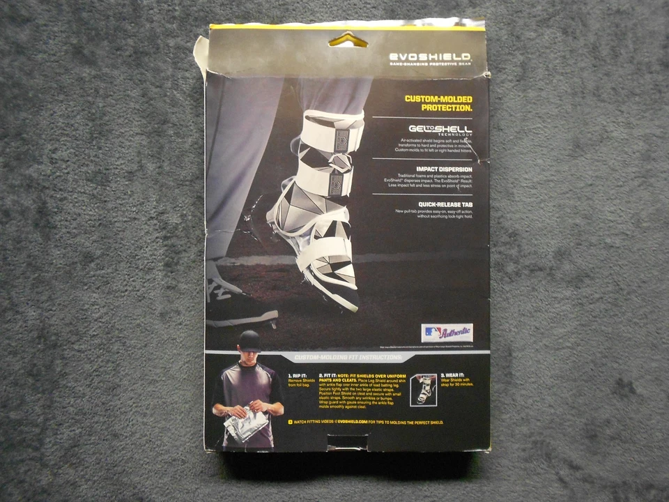 EvoShield Для Взрослых Заказной Формовочный Защитный Ножной Аккумулятор | Синий камуфляж | НОВАЯ Открытая Коробка - Изображение 3 из 4