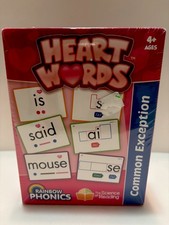 Rainbow Phonics Heart Word Cards, Common Exception New In Box 93 Cards
