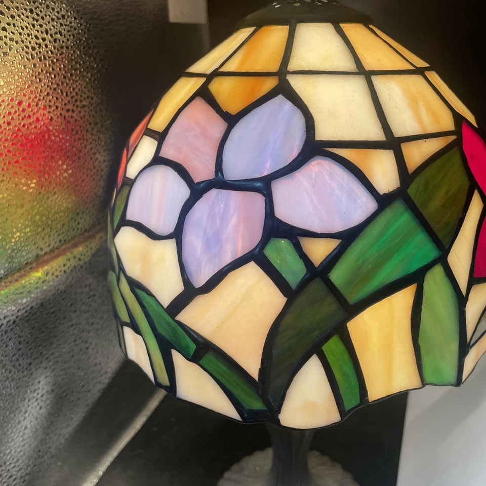 Lámpara Flor Estilo Tiffany Vintage RARA Única Foto 2 de 4