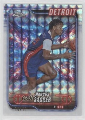 2024-25 Topps Chrome White Geometric Refractor 4/10 Marcus Sasser #49 6q5