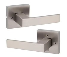 Kwikset 97300-941 Singapore Bed and Bath Satin Nickel Door Lever