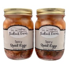 Spicy Pickled Quail Eggs - Fresh Quail Eggs Hard Boiled  Pickled In A Spicy