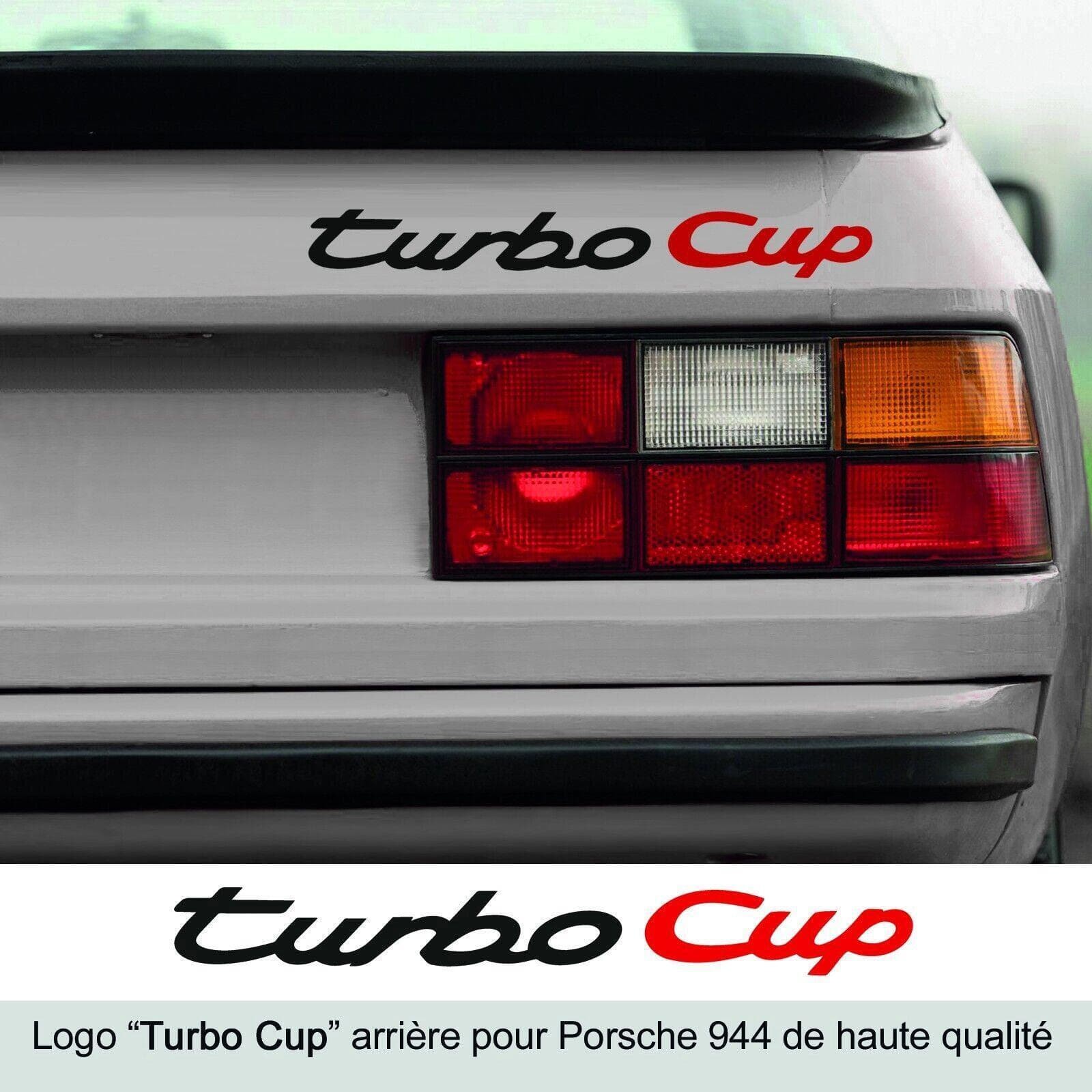 Sticker Turbo Cup Porsche 944 en vinyle premium résistant aux UV et intempéries