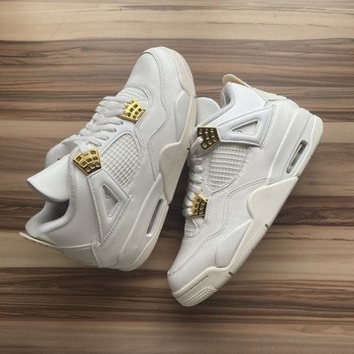 Nike Air Jordan 4 Retro Metallic Gold EU 42.5 neu 