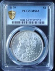 1879 Morgan Silver Dollar - PCGS MS 63 - Gold Shield