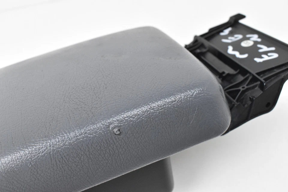 1998-2003 Mercedes-Benz CLK320 Center Console Gray Leather Armrest Storage OEM - Image 2 of 4