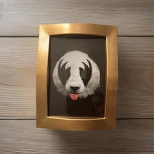 Silly Panda Tongue Out Framed Print