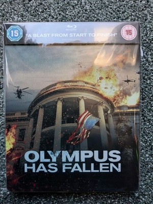 blu-ray OLYMPUS HAS FALLEN + J-CARD Steelbook Edition ZAVVI REGION B