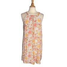 Naïf Anthropologie Ditsy Floral Halter Neck 70s Vibes Mini Flowy Dress PP30