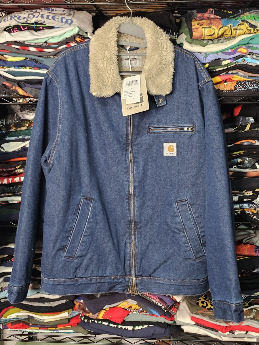 カズクン様　Carhartt Herald Jacket デニムブルー S CARHARTT WIP HERALD JACKET BLUE/WALL STONE WASHED L NWT | eBay