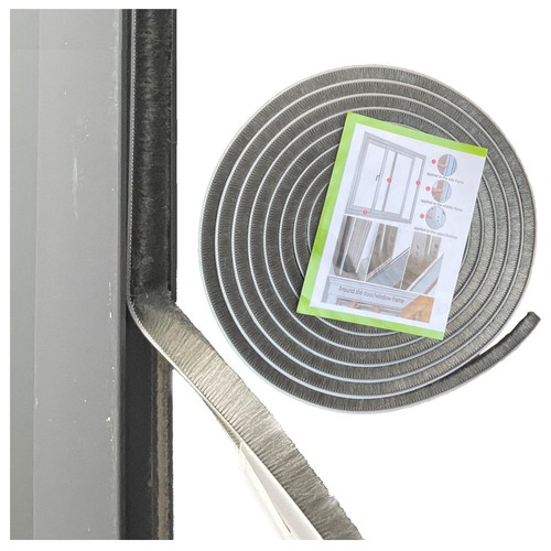 Self-Adhesive Pile Weather Stripping Seal for Sliding Windows and Door Frames - Picture 1 of 9