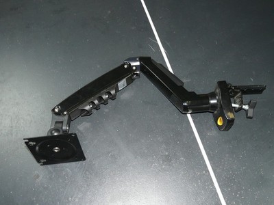 North Bayou F80 Gas-Strut Full Motion Swivel 17'' - 30'' Desk Mount Monitor Arm