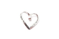 Sterling Silver 925 Heart Pendant Always My Daughter Inspirational