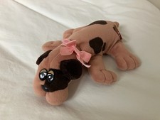 Vintage 1985 Tonka Brown Spotted Bulldog 8" Newborn Pound Puppies Puppy