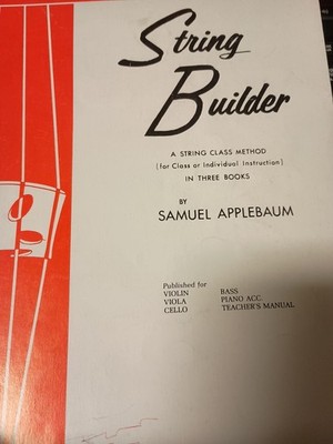 Belwin Course for Strings String Builder Book 2  Violin Samuel Applebaum I1