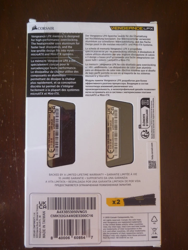 Corsair Vengeance LPX 32GB (2x16GB) DDR4 DRAM 3200MHz Memory Kit - Image 2 of 2