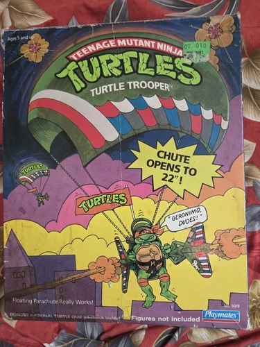 Teenage Mutant Ninja Turtles Turtle Trooper 22" Parachute 1988 Playmates #5019