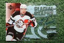 Thomas Vanek 2005-06 Upper Deck Glacial Graphs #GG-TV On-Card Auto Rookie (EX)