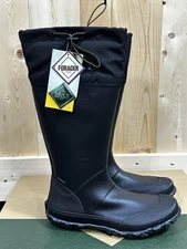 Muck Boot Forager Black Tall Boots Mens 10 Womens 11 Waterproof Rubber Outdoor
