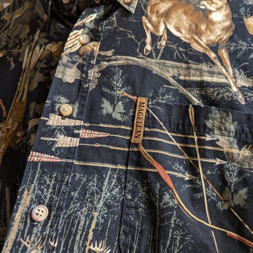 MAGELLAN Sportswear Hunting Shirt Deer Buck Camo Archery Season Outdoors Size XL - Picture 5 of 10