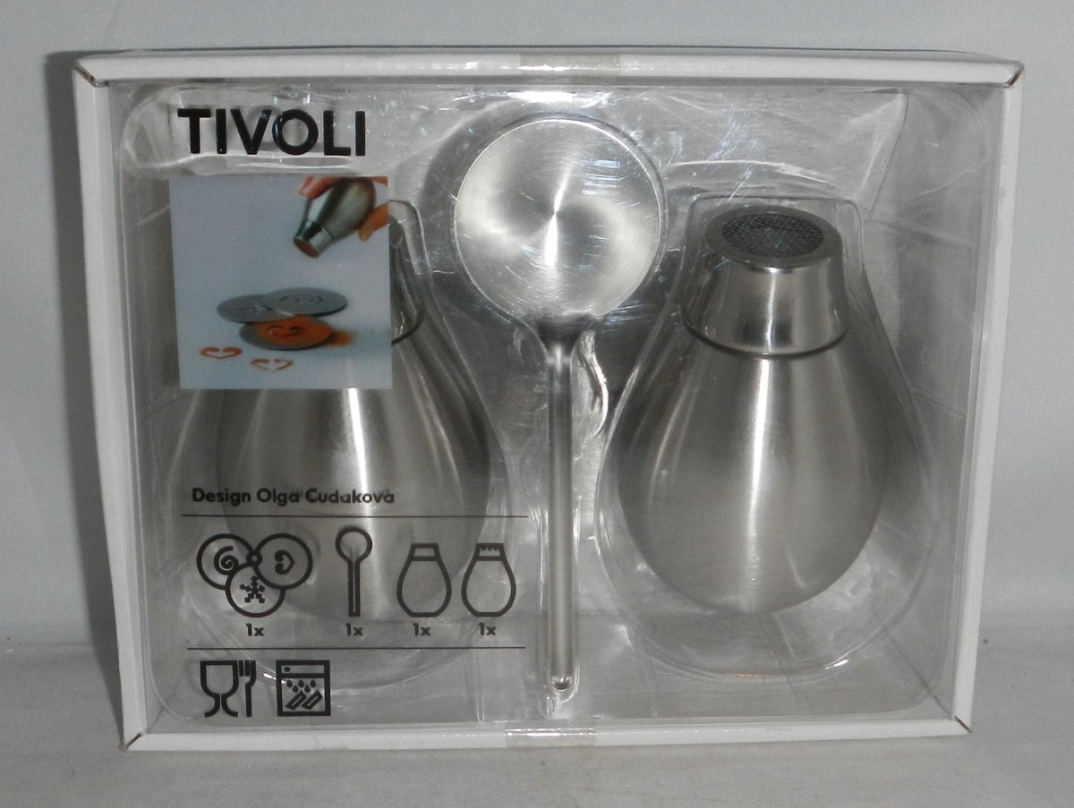 IKEA TIVOLI 6 Piece Stainless Steel Coffee Accessory Barista Latte