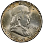 1954-D PCGS MS65 FBL Franklin Half Dollar w/ Colorful Rim Toning & Nice Surfaces