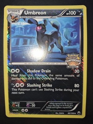 2012 POKÉMON KARTE S&W DARK EXPLORERS REGIONAL CHAMPIONSHIPS #60/108 UMBREON-HOLO