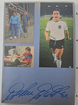WOLFRAM WUTTKE XXL Autograph Autographed Original A4