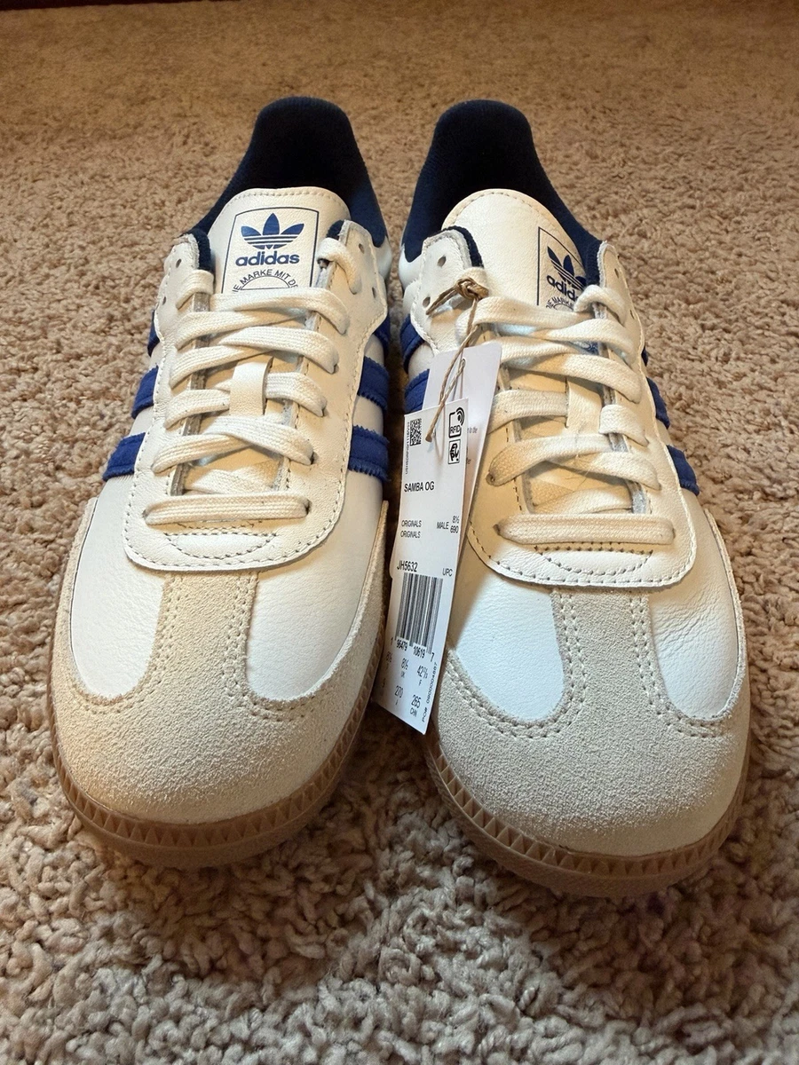 adidas Samba OG White Navy | eBay