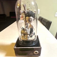 Disney Frankenweenie Victor Sparky Figure Glass Dome with Light-Up Base