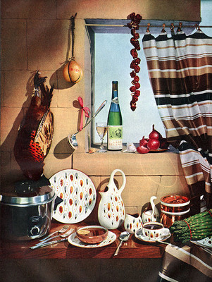 Amber-Glo STANGL POTTERY Featured on original 1954 Magazine Page FRAMABLE!