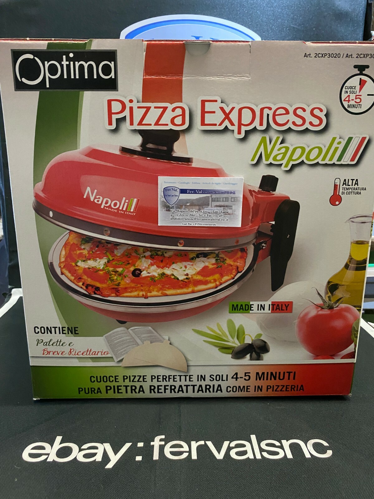 Optima Express Napoli 1200W Forno per Pizza - Rosso | Acquisti Online su  eBay