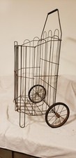 1950's Folding Grocery Cart Basket