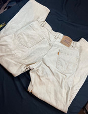 31x30 Vintage Beige/Khaki 550 Mens Levis Jeans Orange Tab Made in USA 90s Denim