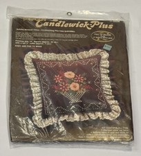 Paragon Needlecraft Candlewick Embroidery "Autumn Bouquet" 14" Pillow Kit 0556