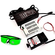 Blue Laser Engraving Module 450nm 10W CNC Laser Cutting Module w/ Safty Goggles