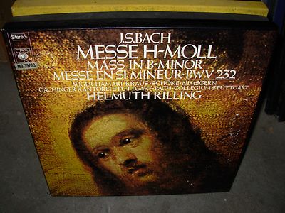 RILLING / BACH / messe h moll ( classical ) 3lp box cbs germany