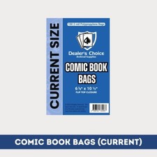 100 COMIC BOOK BAGS Current Size - 2-mil Polypropylene Archival Bags