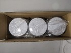 NEW- Set of 3 - Aluminum Food Storage - Large - White & Black Marble Look — photo 8