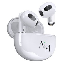 AMHAQUE Wireless Earbuds, Bluetooth 5.2+ENC Headphones in Ear with Charging Case