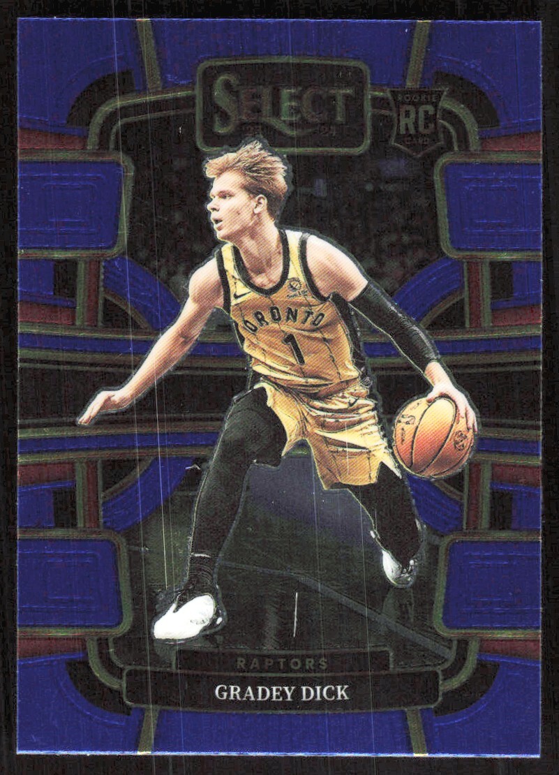 2023-24 2018D Panini Select Blue Gradey Dick Rookie Toronto Raptors #90