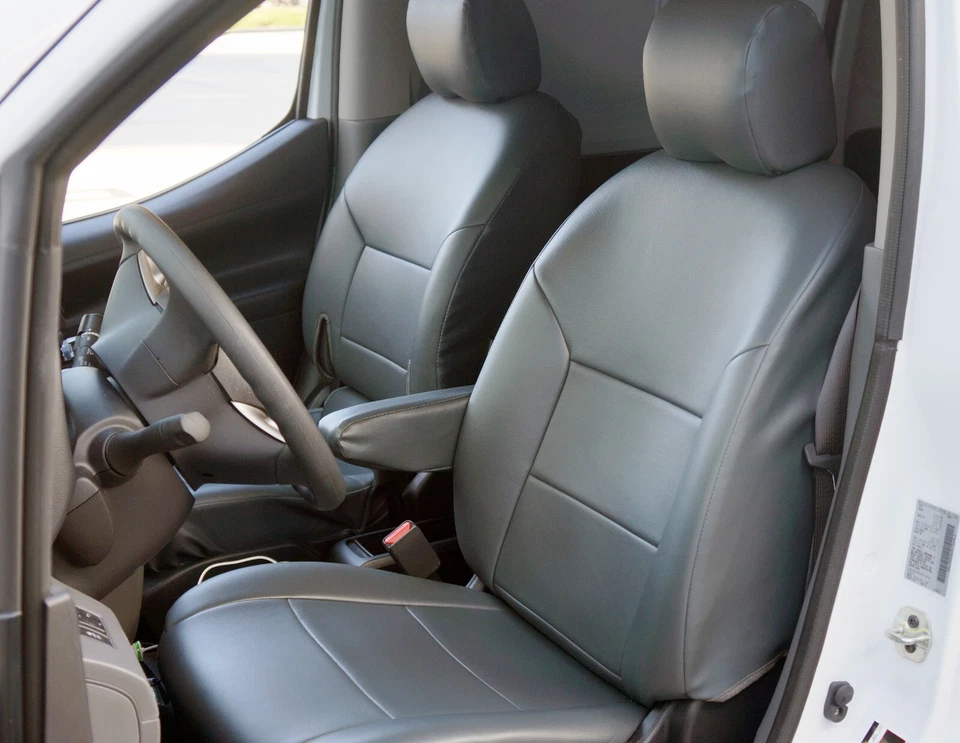 IGGEE S.LEATHER 定制座椅套适用于 2012 - 2021 尼桑 NV VAN 1500 2500 3500 — 第 2/4 张图片