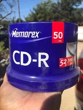 Memorex 50 Pack CD-R 52x 700 MB 80 Min Recordable Blank Compact Discs New