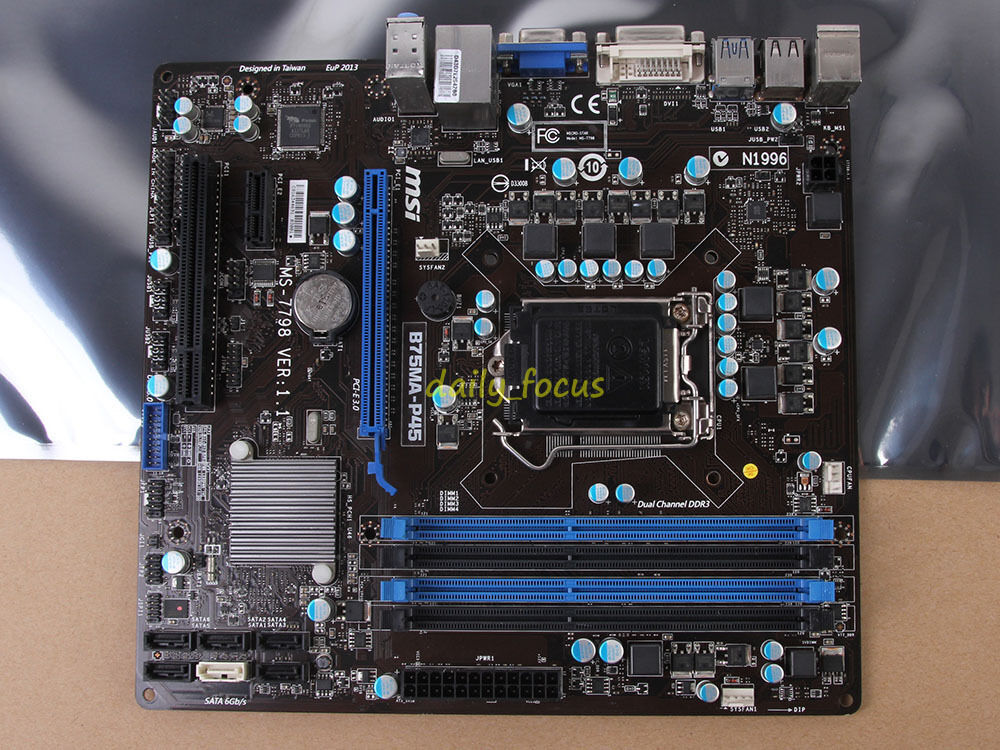 msi - MSI製　MicroATXマザーボード　B75MA-P45　LGA1155 Specification CSM-B75MA-P45 | MSI USA